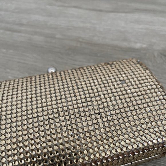 Gold Shiny Small Clutch/Crossbody Bag - Picture 6 of 11